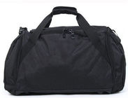 Material elegante personalizado do poliéster 600D da bagagem preta portátil dos sacos de Duffel
