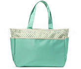 Luz - logotipo em mudança do bordado dos sacos do bebê à moda bonito verde da tela na parte dianteira