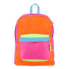 Os multi esportes elegantes coloridos das crianças Backpack para meninas, alaranjado/vermelho/azul