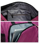 Sacos de Duffel de nylon impermeáveis ocasionais, bolsos bilaterais do saco de Duffel das mulheres cor-de-rosa