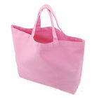 Bolsas impressas rosa do algodão das senhoras de sacolas da lona para o supermercado das senhoras
