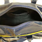 Saco de couro envernizado couro do gym do saco de compras do saco do curso da mala a tiracolo da separação do espelho do PVC fora